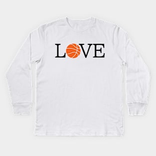 Basketball Love Kids Long Sleeve T-Shirt